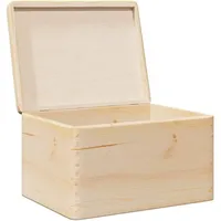 vidaXL Holzkiste mit Deckel 40 x 30 x 23 cm 1-tlg. braun