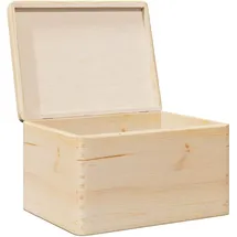 vidaXL Holzkiste mit Deckel 40 x 30 x 23 cm 1-tlg. braun