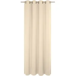 Vorhang WIRTH "Newbury", beige, B:130cm H:345cm, Baumwolle, Polyester, Gardinen, nach Maß