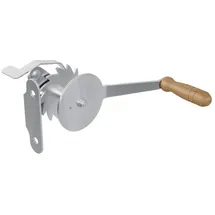 QLS Grill-Handwinde Set mit Frontmontage Seilwinde mit Stahlseil & Zubehör