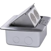 LEDmaxx ALU1X2S A, Einbaudose 2-fach Edelstahl für Boden und