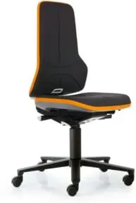bimos Neon mit Rollen Supertec Flexband orange Sitz 450-620 mm Synchrontechnik