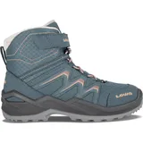 Lowa Maddox Warm GTX MID JR petrol/rose 34