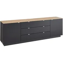 Innostyle Core TV-Sideboard 240x77x44 cm Schwarz/Holzwerkstoff
