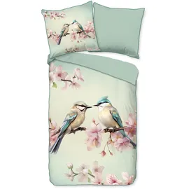 DESCANSO Minne Vogel Mint 135 x 200 cm + 2 x 80 x 80 cm
