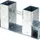 Westfalia Kaminholzregal feuerverzinkt 10 x 15,3 x 32,8 cm Silber