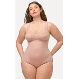 Ulla Popken Damen Shaping Bodyforming-Body, Champagner, 125C - 125C