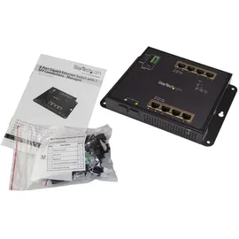 Startech StarTech.com 8 Port Gigabit PoE+ Switch m/2 SFP MSA Slots - 2 SFP-Ports
