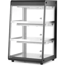 HENDI Beheiztes Thekendisplay, Schwarz, 220-240V/500W, 472x447x(H)775mm