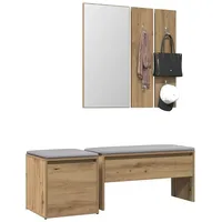 VidaXL Garderoben-Set Artisan-Eiche Holzwerkstoff