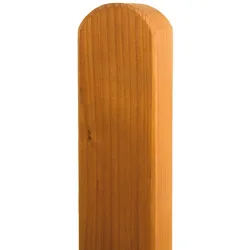 BM Zaunpfosten 90x90 vierkant Fichte Kopf gerundet farbig Anthrazit Holz Fichte 150 cm