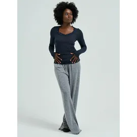 seamless basic Funktionstop SEAMLESS BASIC "Seamless Basic Top Cotton", Damen, Gr. S/M, midnight, Obermaterial: 100% Baumwolle, Tops
