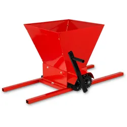 VERTES Traubenmühle, handbetrieben, Trichteröffnung 39x38cm, 2 Walzen, für Maische aus Weintrauben