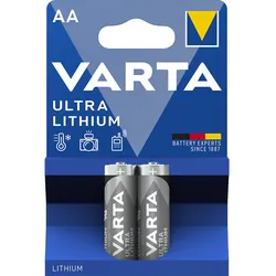 Varta 2x 1.5V 6106 Einwegbatterie AA Lithium