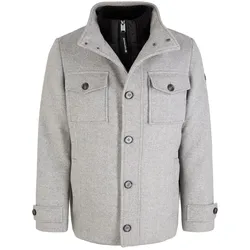 Tom Tailor Jacke Winterjacke mit eingesetztem Stehkragen, Knopfleiste und seitlichen Eingrifftaschen