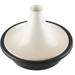 Le Creuset Tagine - Schmortopf mit Rezeptheft meringue / creme