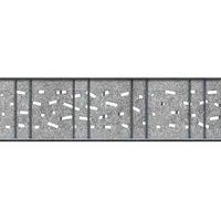 zaunzu Sichtschutz Design Vlies Criss Cross für Doppelstabmatten Hellgrau 2,6m