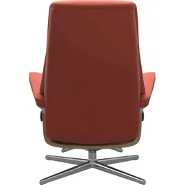 Stressless Relaxsessel STRESSLESS "View", braun (henna), B:78cm H:108cm T:78cm, Sessel, Relaxsessel, mit Cross Base, Größe S, M & L, Holzakzent Eiche