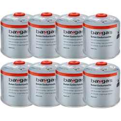 8 x Butangas Schraubkartusche 500g EN417 Gaskartusche