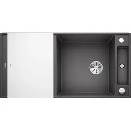 Blanco Axia III XL 6 S-F felsgrau + Excenterbetätigung + InFino + Glasscheidbrett