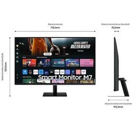 Samsung Smart Monitor M70D 32" Weiß