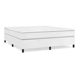 vidaXL Bettgestell Weiß 180x200 cm Kunstleder