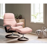 Stressless Relaxsessel STRESSLESS Sunrise Sessel Gr. ROHLEDER Stoff Q2 FARON, Rela x funktion-Drehfunktion-PlusTMSystem-Gleitsystem-BalanceAdaptTM, B/H/T: 92 cm x 105 cm x 80 cm, pink (light q2 faron) Lesesessel und Relaxsessel