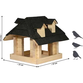 Tchibo - Vogelhaus »Sort« aus Massivholz - schwarz