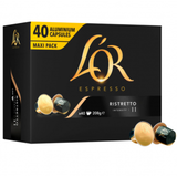 200 RISTRETTO L'OR Espresso-Kaffeekapseln – Nespresso-kompatible Aluminiumkapseln