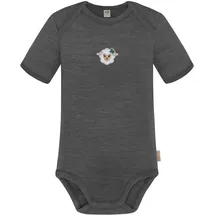 normani Outdoor Sports Baby Merino Body Kurzarm Tauranga in Anthrazit | Gr.: 74