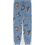s.Oliver Jogginghose mit angedeutetem Tunnelzug und All-over-Print Blau 92
