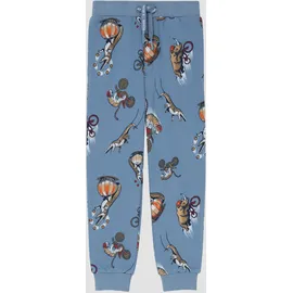 s.Oliver Jogginghose mit angedeutetem Tunnelzug und All-over-Print Blau 92