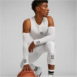 Puma Hoops Team Arm Sleeves - weiß S