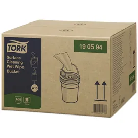 TORK feuchte Reinigungstücher im Spendereimer Premium W15 1-lagig weiß, 232 Tücher
