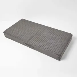 Homescapes Sitzkissen Bezug 100 x 50 x 10 cm grau 1-tlg.