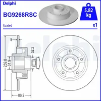 Delphi Bremsscheibe BG9268RSC