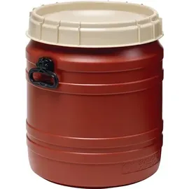 curtec deutschland gmbh Weithalsfass 55l braun m.beigem Deckel m.2 Tragegriffen Einfüllöffnung-D.354mm
