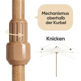 Sekey Sonnenschirm Ø 300 cm Creme