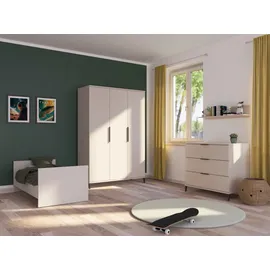 Home Affaire Wickelkommode HOME AFFAIRE "ARI, 3 Schubladen", beige (cashmere, beige), B:94,7cm H:87,9cm T:52,4cm, Holzwerkstoff, Wickelkommoden, Wickelkommode, inklusive Wickelaufsatz, Schubladen mit Soft-Close-Funktion