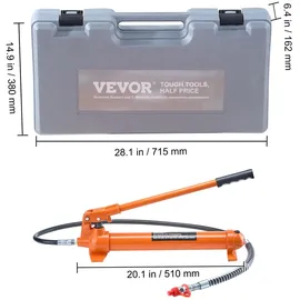 Vevor Wagenheber 12 t Stahl 1,4 m Orange
