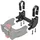KLICKfix Distanz-Set E Adapter schwarz