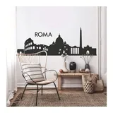 wall-art Wandtattoo »XXL Stadt Skyline Roma 120cm«, (1 St.), selbstklebend, entfernbar, schwarz