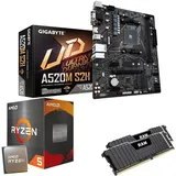 Memory PC Aufrüstkit AMD Ryzen 5 5600G, 16Gb RAM, AMD A520 Mainboard Mainboard Ohne Beleuchtung, (5-St), PC Aufrüst-Kit, vormontiert