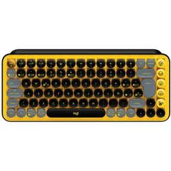 Drahtlose Tastatur Logitech EMOJI USB Schwarz
