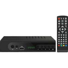 Retoo DVB-T2 Receiver mit HDMI Full HD 1080p, Digital Empfänger mit H.265 HEVC, Kabel-Receiver mit USB, Mediaplayer mit PVR, SCART, Terrestrischer Decoder, Fernbedienung, Schwarz