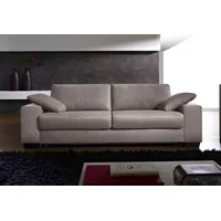 Schlafsofa BALI "Norwalk" Sofas Gr. 140cm x 200cm, Struktur fein, Premium: Ergoflex Lattenrost mit Gelformmatratze, grau (hellgrau) Dauerschlaffunktion, mit Unterfederung Lattenrost und Matratze