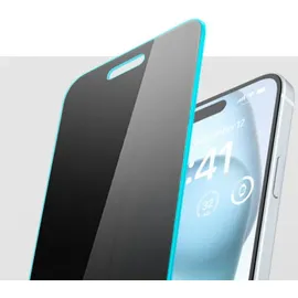 SPIGEN Glas.tR EzFit Privacy-Temperaturglas für iPhone 15/16 Adapter 2 Pack Transparency / 15
