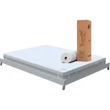 sleepy owl Topper Gel-Memory Matratzentopper 140x200x5 cm H2 & H3, Atmungsaktiv, Rutschfest, Abnehmbar & Waschbar