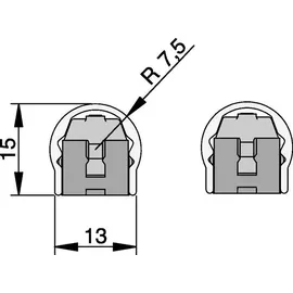 ATHMER Fingersch.BS-BU-16K+ L.1980mm Bands.Band-D.16mm silberf.
