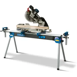 Holzkraft Universal Werktisch UWT 3200 mit Schnellklemmsystem + Rollenbahn